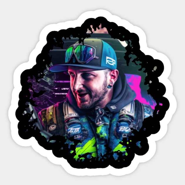 Ken Block Sticker by Pixy Official